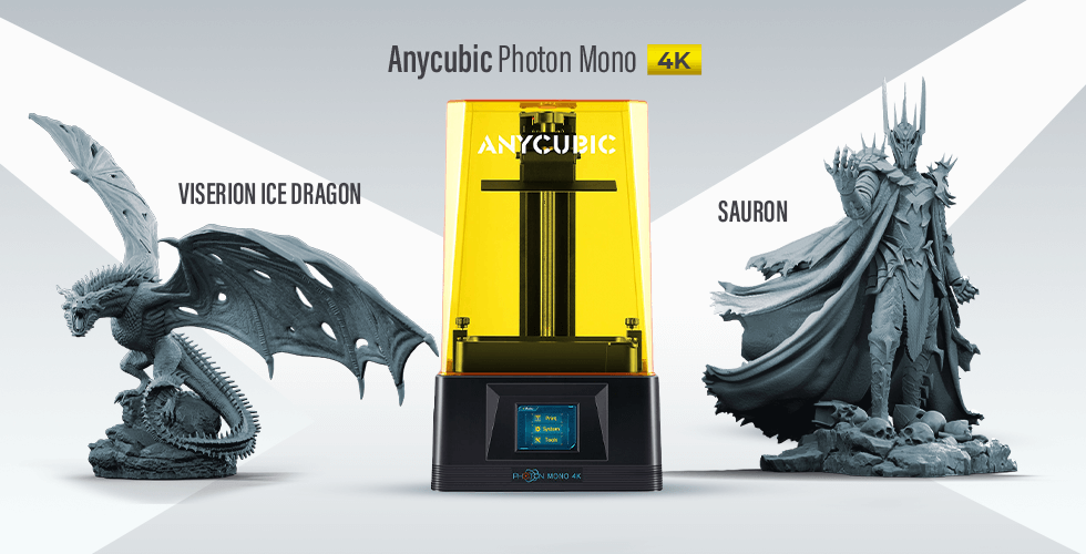 Anycubic Mono 4K + Free Viserion and Sauron STL Files | Gambody