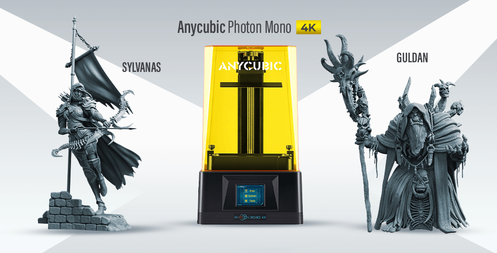 Anycubic Photon Mono 4K - High Speed Resin 3D Printer + Sylvanas and  Gul'dan STL Files