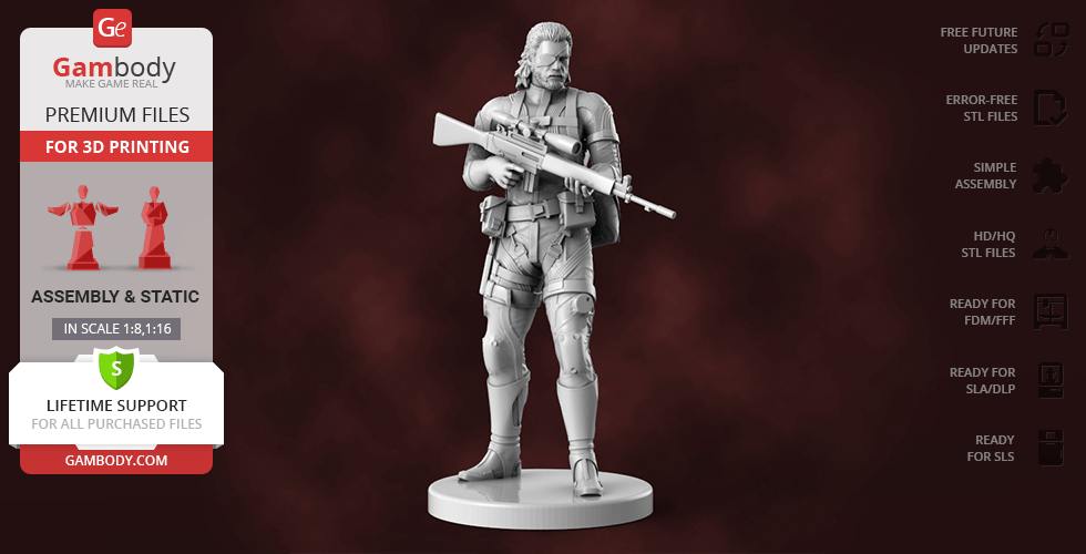 STL file Metal Gear Solid 3-The Boss Figure ⚙️・3D printer model to  download・Cults