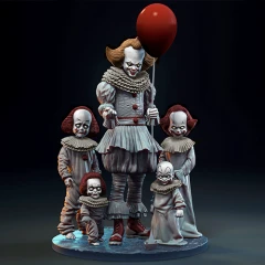 preview of Pennywise 3D Printing Diorama  | Assembly