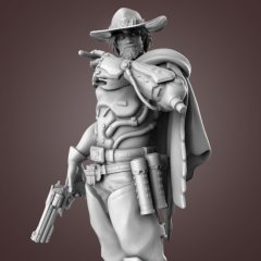preview of McCree 3D Printing Figurine | Assembly