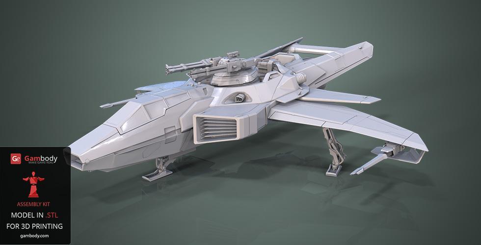 3MF file Star Citizen Sabre ⭐・3D printing model to download・Cults