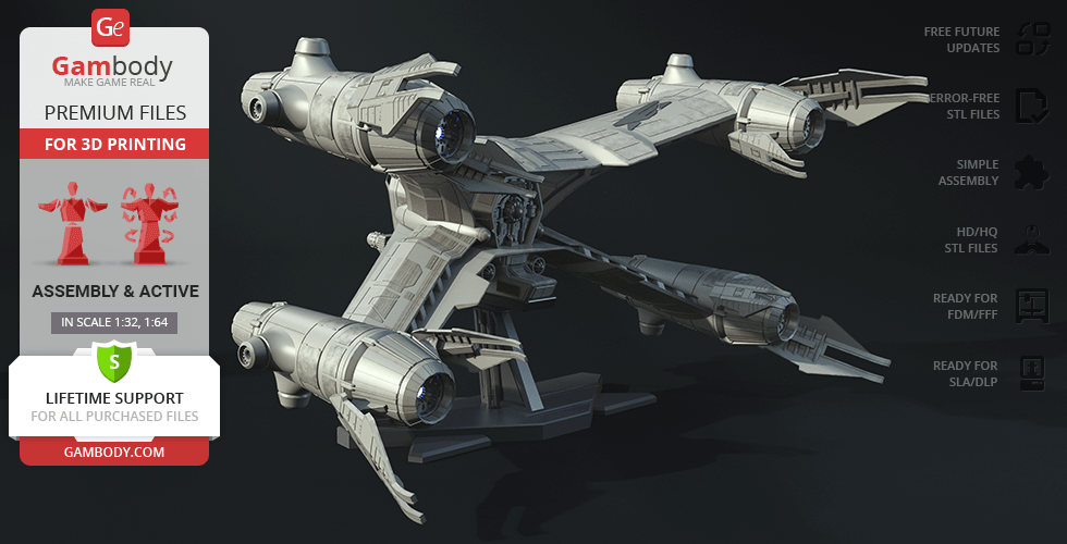 Babylon 5 Starfury STL files for 3D Printing Gambody