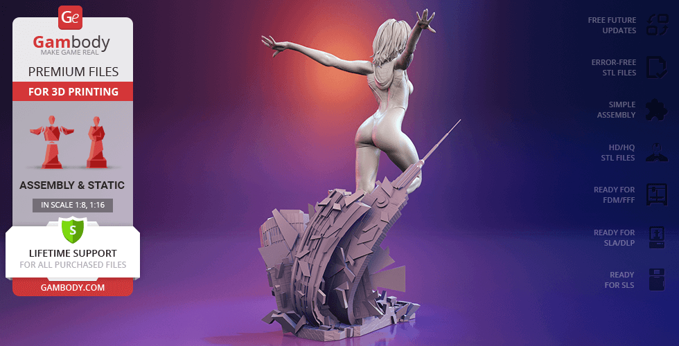 STL file SPIDER GWEN 🕷️・Model to download and 3D print・Cults
