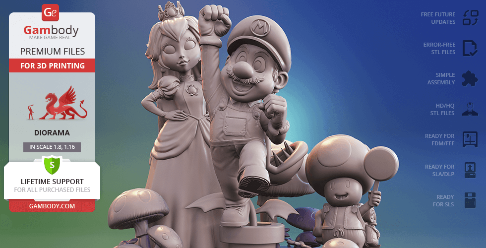 3D model (stl) Super Mario Odyssey 2