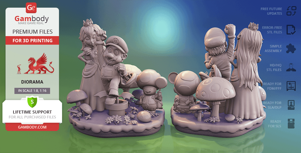 3D file Action Figure Diorama 🥷・Design to download and 3D print・Cults