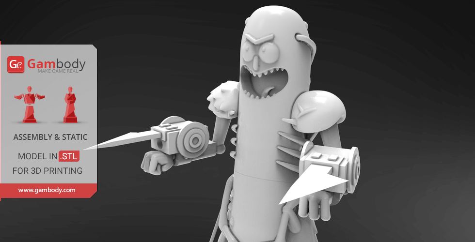 Pickle Rick With Guns STL Files For 3D Printing Gambody, 40% OFF