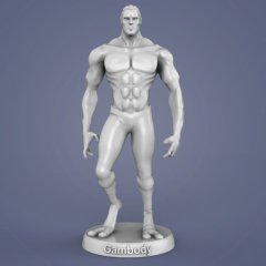 preview of Menthuthuyoupi 3D Printing Figurine | Assembly