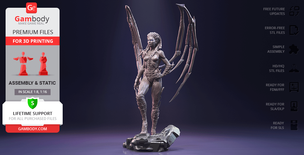 Buy Queen of Blades 3D Printing Figurine | Assembly