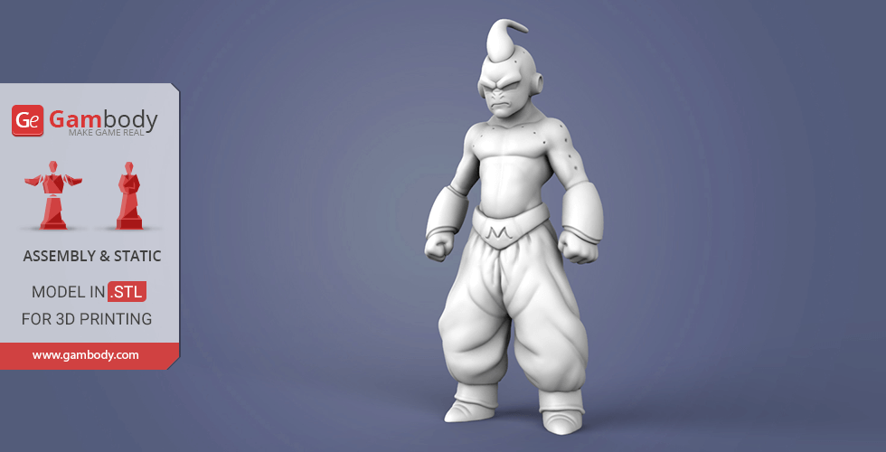 STL file dragon ball majin boo 🐉・3D printing idea to download・Cults