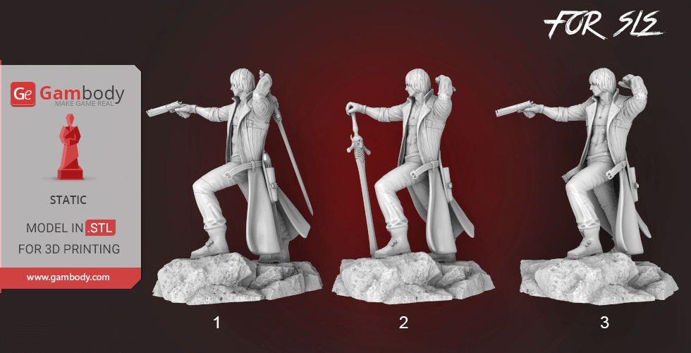 STL file FUNKO Dante Devil May Cry 😈・3D printing template to download・Cults