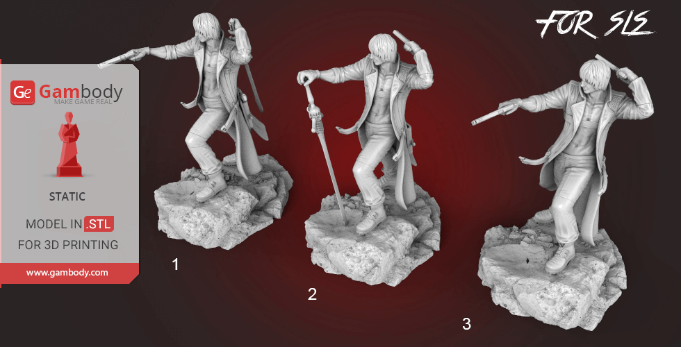 STL file FUNKO Dante Devil May Cry 😈・3D printing template to download・Cults