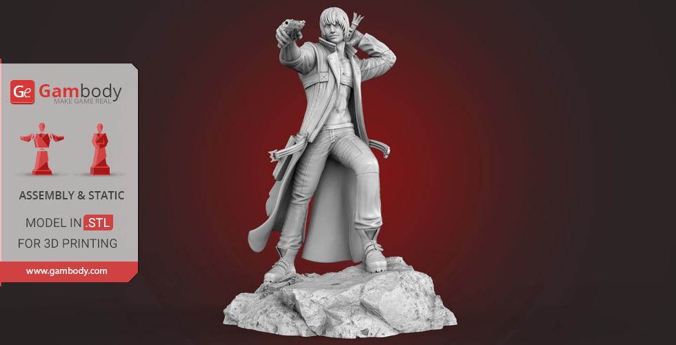 STL file FUNKO Dante Devil May Cry 😈・3D printing template to download・Cults