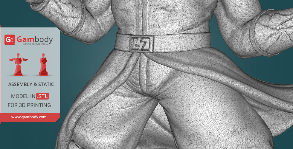 Ken and Ryu Street Fighter - STL 3D print files