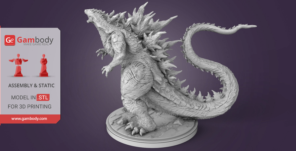 Godzilla Instant Pot Steam Diverter 3d model. Free download.