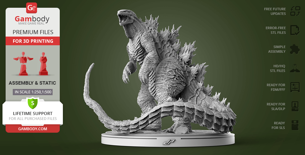 Godzilla Extreme - STL files for 3D Printing
