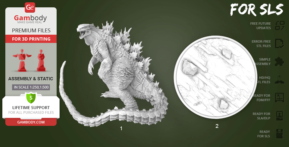 Godzilla Extreme - STL files for 3D Printing