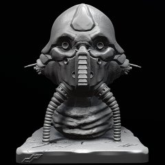 preview of Edrio "Two Tubes" Bust 3D Printing Miniature | Static