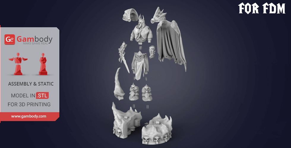 STL file Lord Grim Spear The King's avatar 🎨・3D print design to  download・Cults