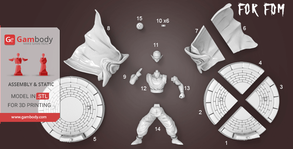 Piccolo Kamisama 3D model 3D printable