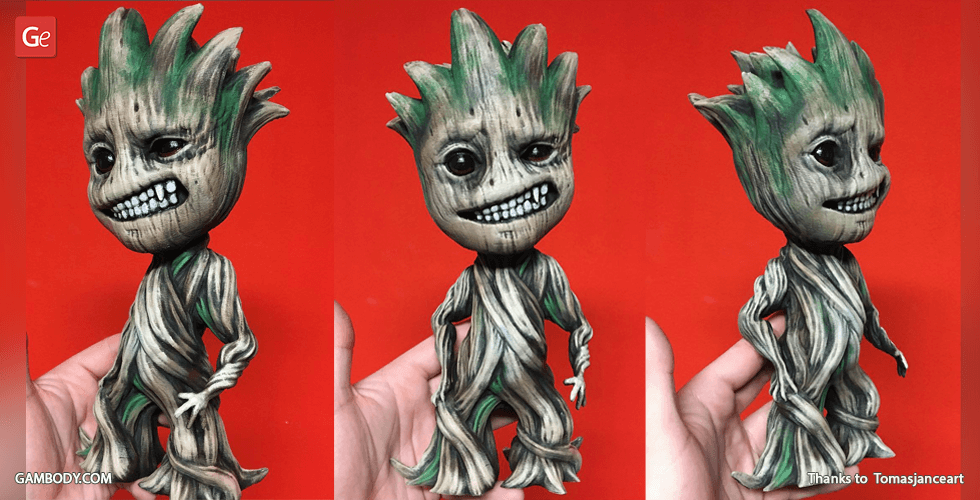 Buy Baby Groot 3D Printing Figurine | Assembly