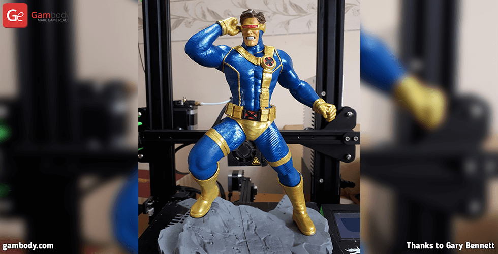 Buy X-Men Cyclops 3D Printing Figurine | Assembly