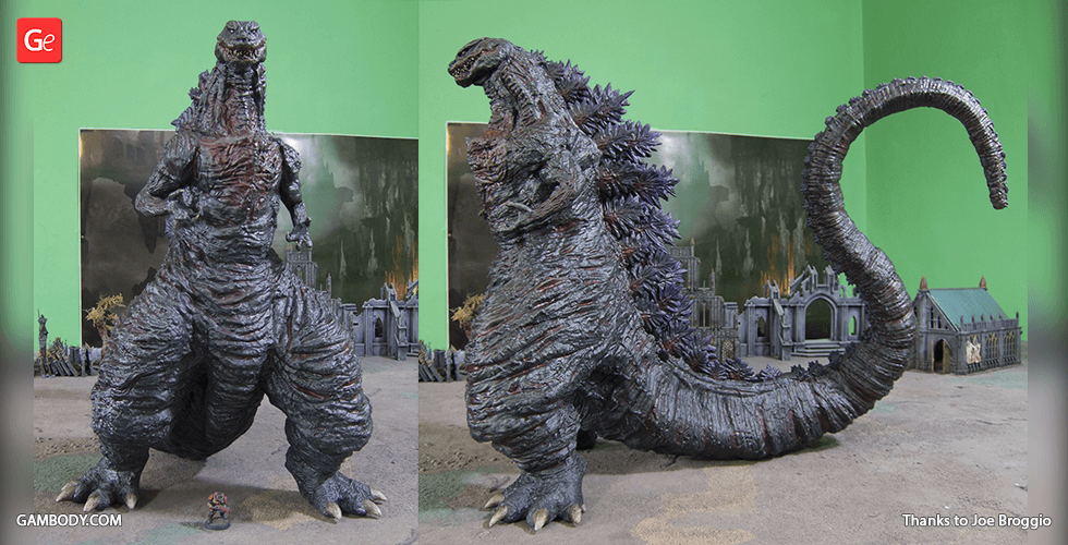 Shin Godzilla 3D Printing Figurine | Assembly