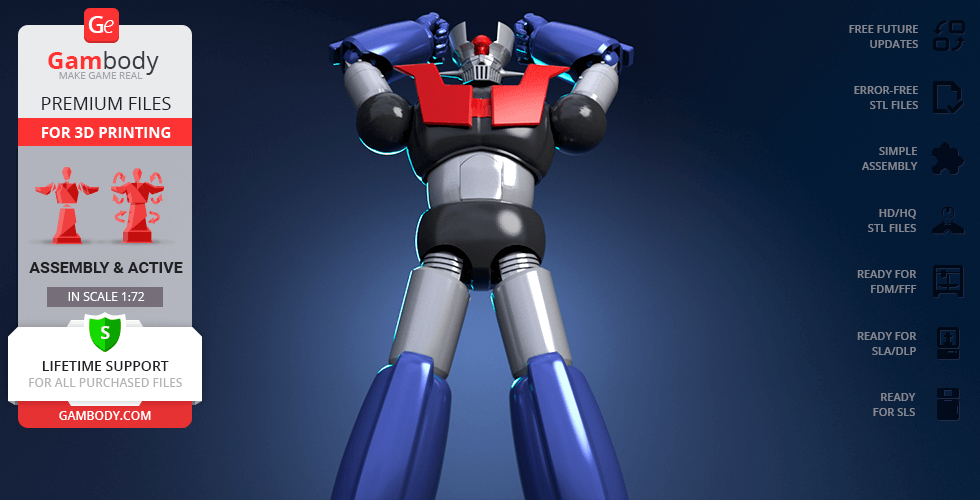 STL file MAZINGER Z CHUBBY 🚢・3D printing template to download・Cults
