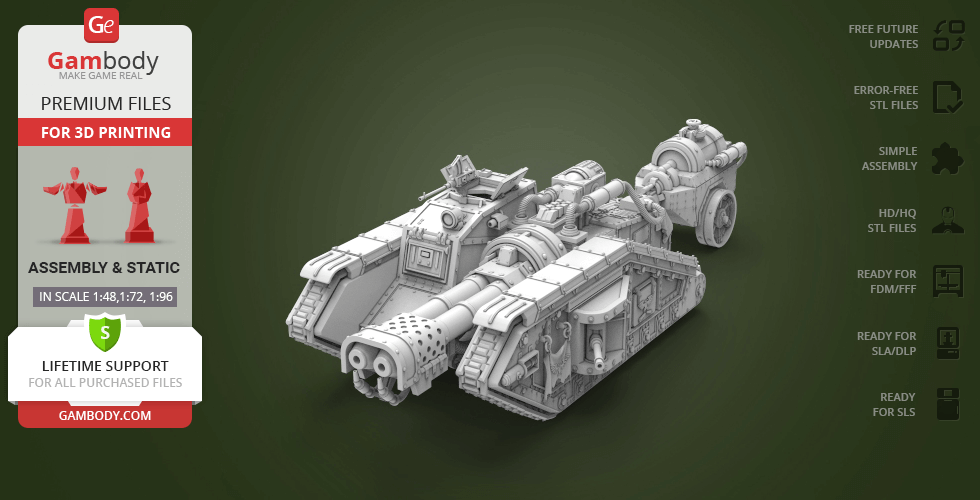 Buy Flamethrower Tank 3D Printing Model | Assembly