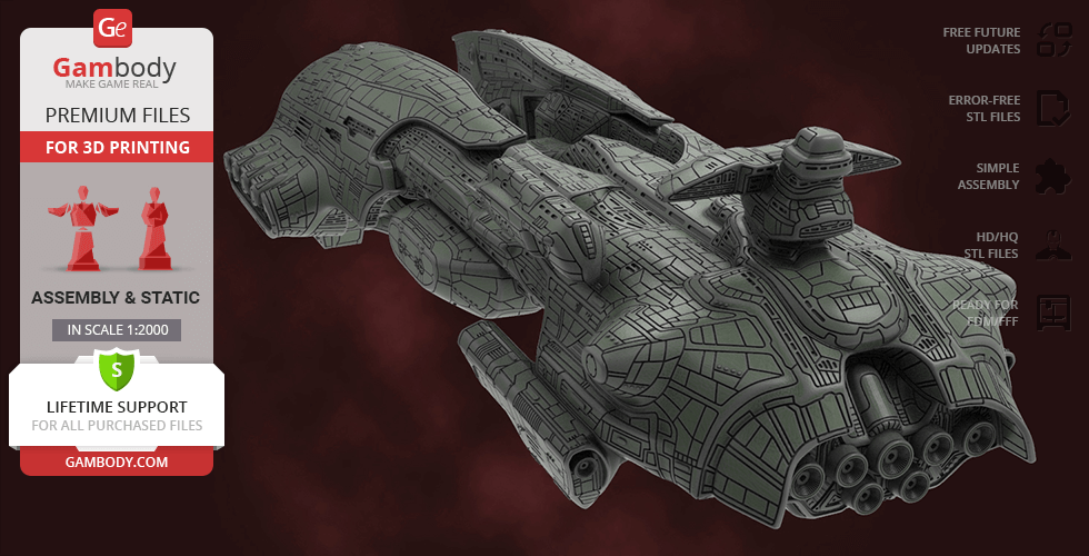 Megathron EVE Online STL Files For 3D Printing Gambody, 50% OFF