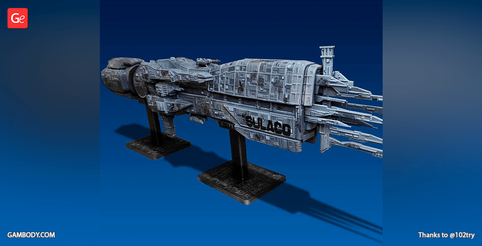 USS Sulaco 3D Printing Model | Assembly
