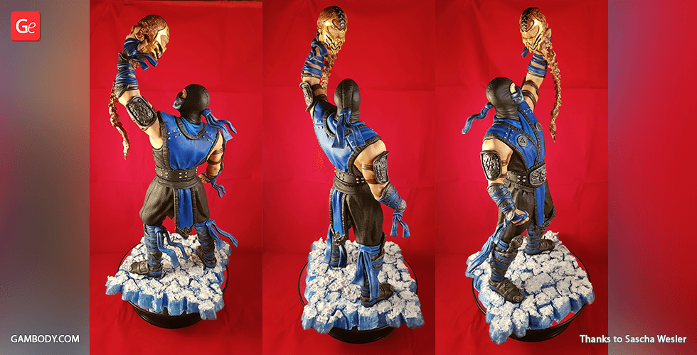 STL file Sub Zero Mortal Kombat 🕹・3D printable design to