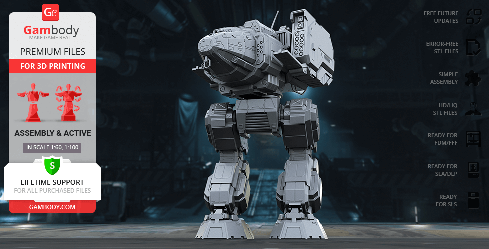 Buy MWO Stalker 3D Printing Model | Assembly + Action