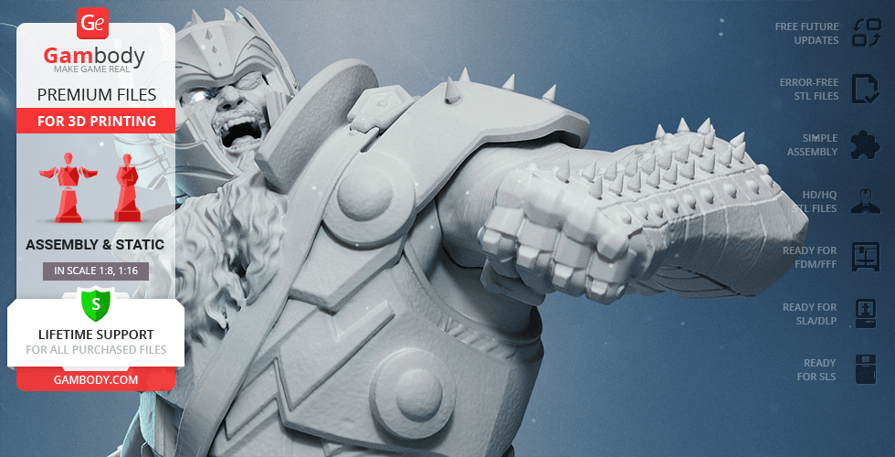 Gambody STL files of King Thor for 3D Printing