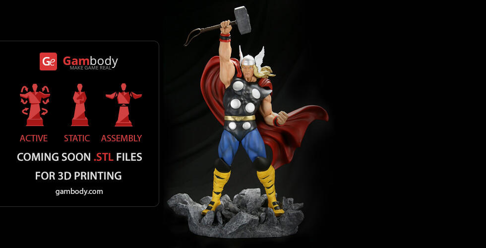 Thor God of Thunder Marvel - STL files for 3D Printing