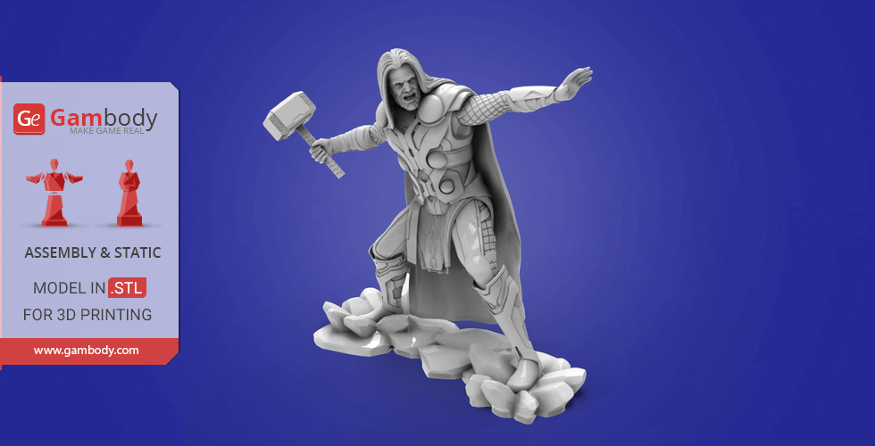 Action Figure Stl Thor God Of War Ragnarok