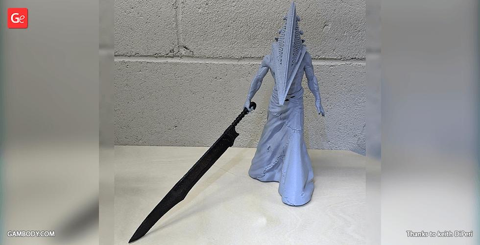 STL file Pyramid Head Sword/Great Knife 🔪・3D printing design to