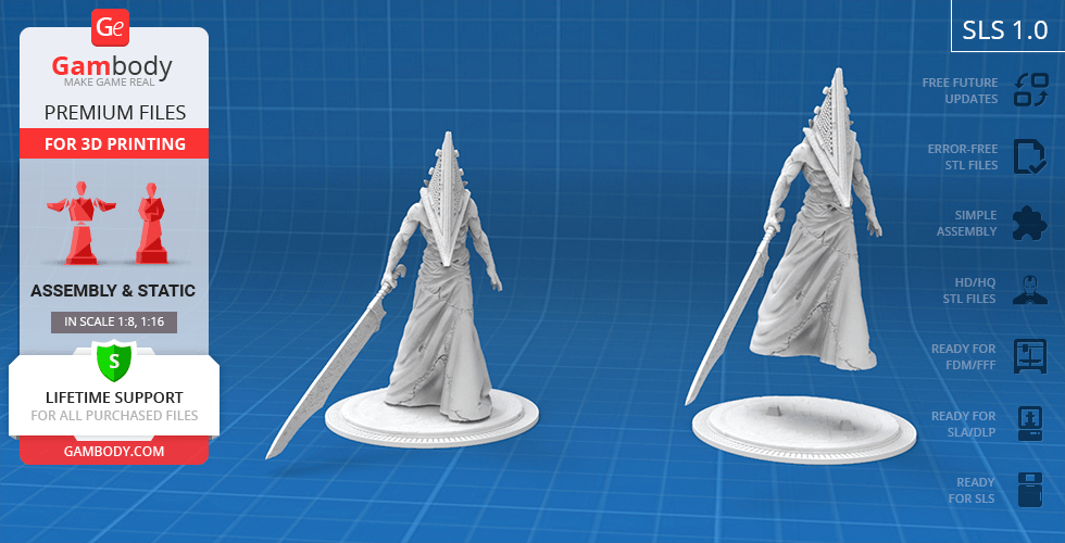 STL file Pyramid Head 🎮・3D printer design to download・Cults