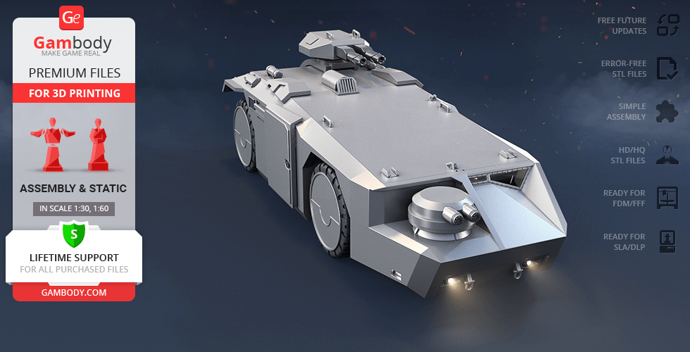 Buy M577 Armoured Personnel Carrier 3D Printing Model | Assembly